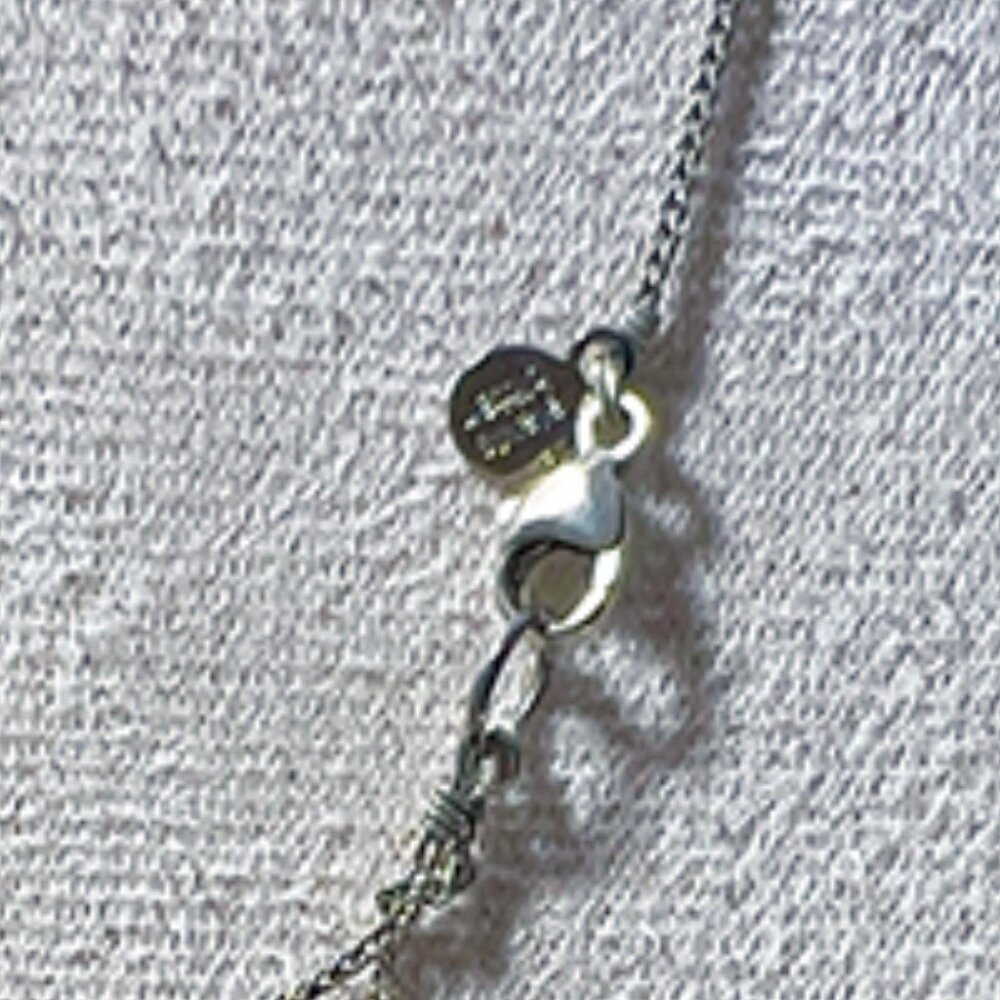 Alexis Bittar | Silver Crystal Crescent Moon Necklace Pendant - Picture 5 of 5